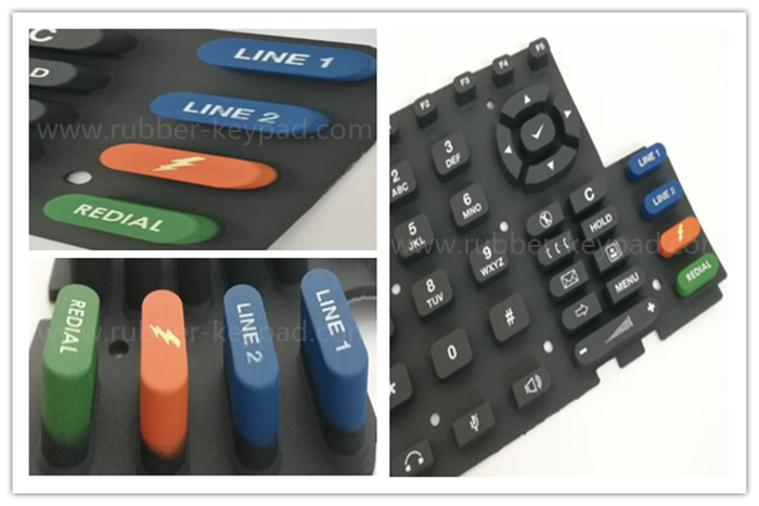 teclado de revestimiento de color