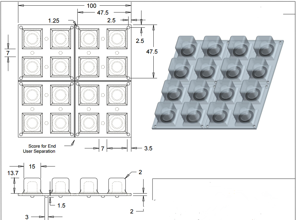 Tama&ntilde;os de botones de 4x4