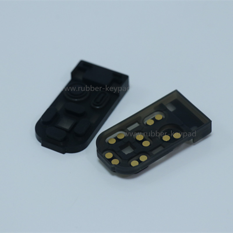Teclado conductivo de silicona para pastillas de metal