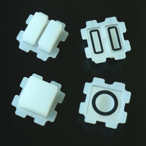 Bot&oacute;n de silicona transparente