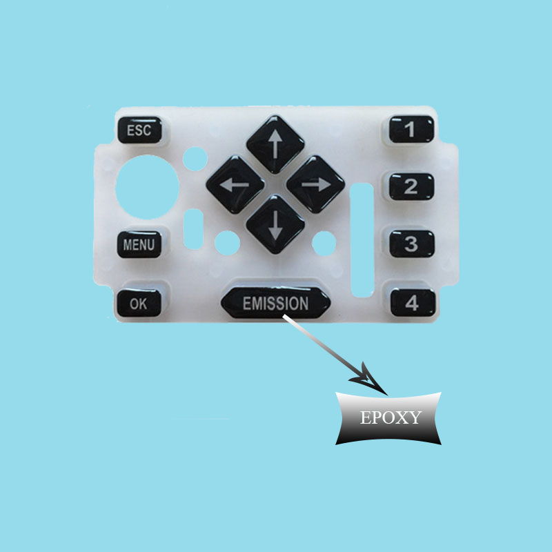 Epoxyprinting Silicone Button Botón de silicona con impresión epoxi