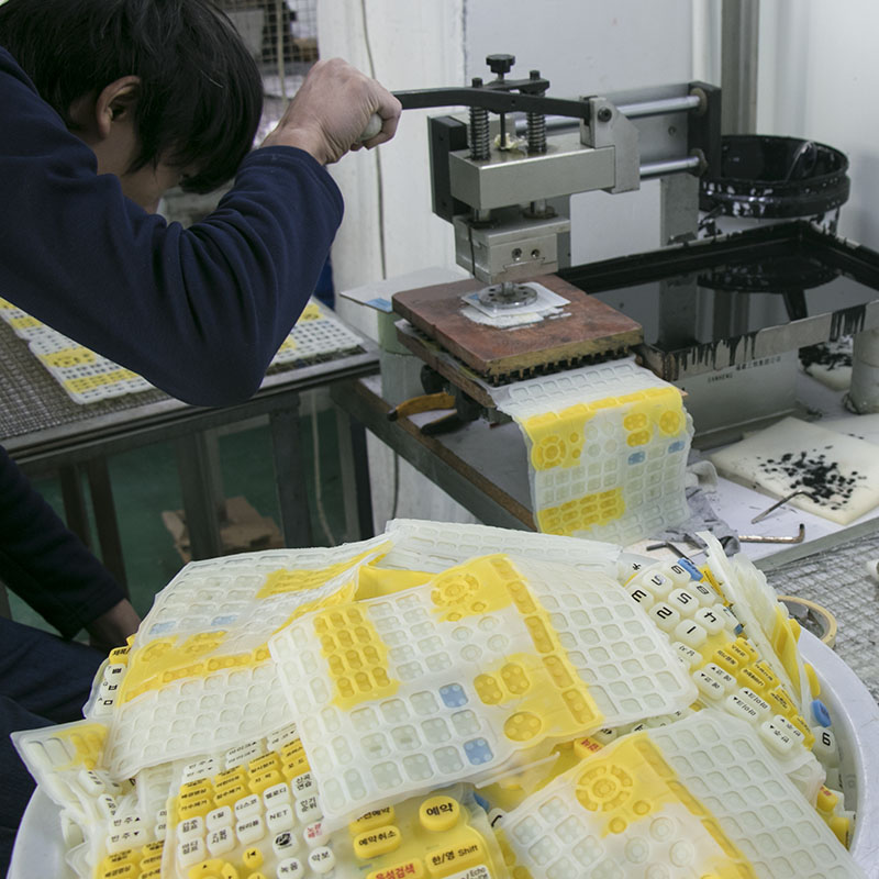 Teclado de goma de control remoto