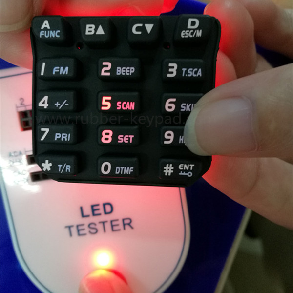 Personalizar teclado de grabado láser de goma de silicona elastómero