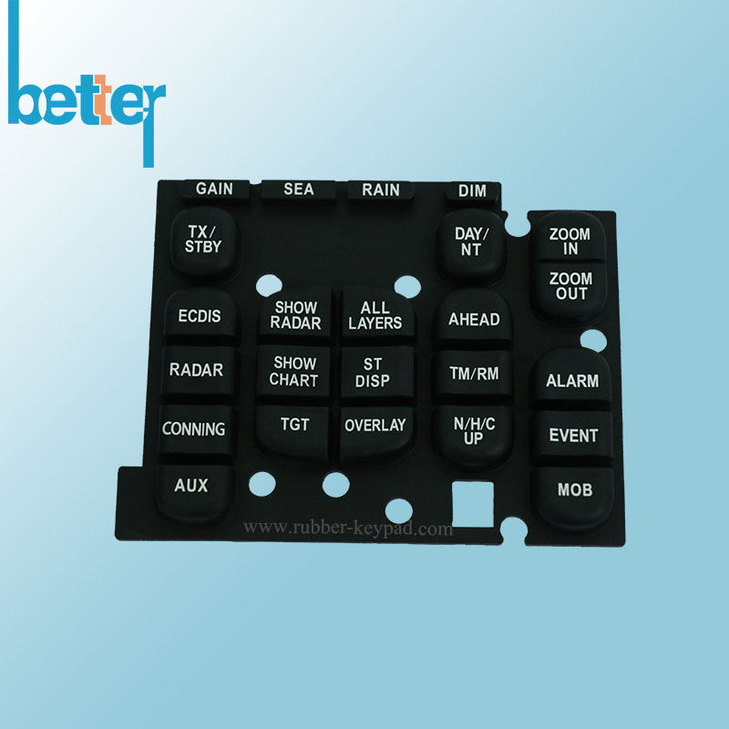 Interruptores de goma grabados con l&aacute;ser