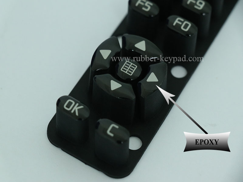 EPOXY SILICONE RUBBER KEYPAD TECLADO DE GOMA DE SILICONA EPOXI