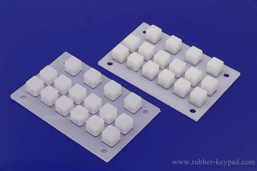 teclado de goma de silicona transparente