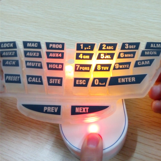 Teclado de silicona para corte por l&aacute;ser