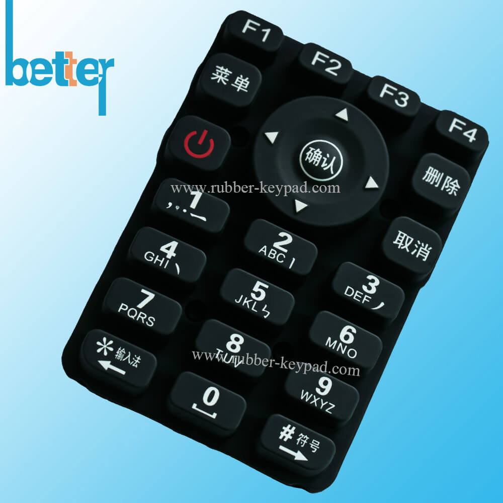 Teclado de silicona recubierto de PU