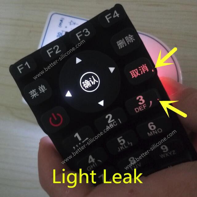 Teclado de goma grabado con l&aacute;ser