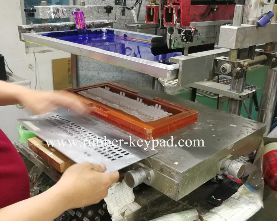 Silk Screen Print Keypad Teclado de serigrafía