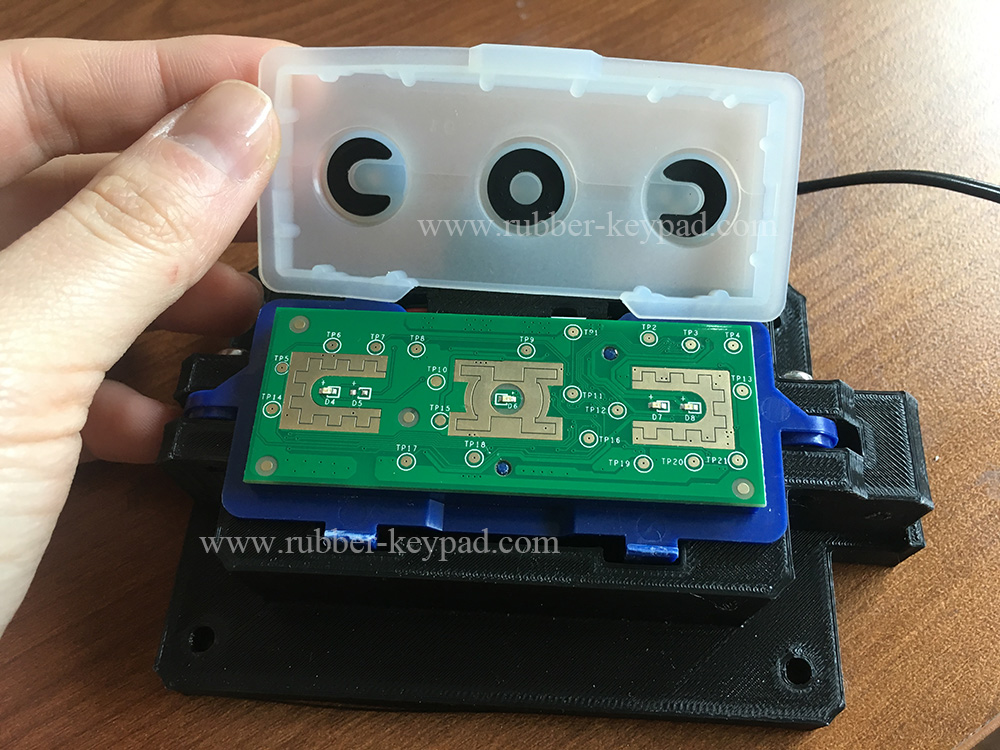 bot&oacute;n de goma conductora