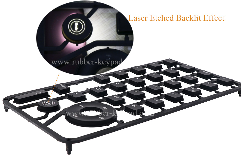 teclado de pl&aacute;stico iluminado