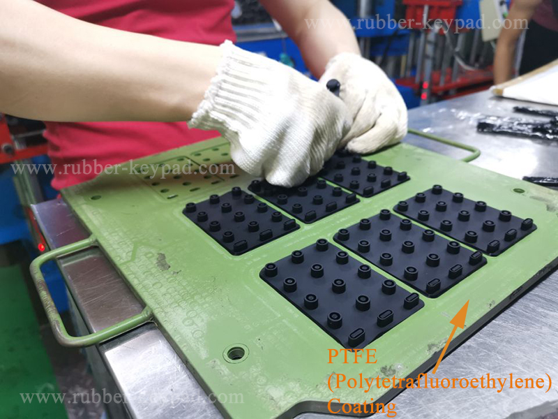 molde de teclado de goma de fluorosilicona