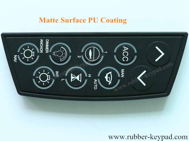 Teclado de silicona recubierto de PU