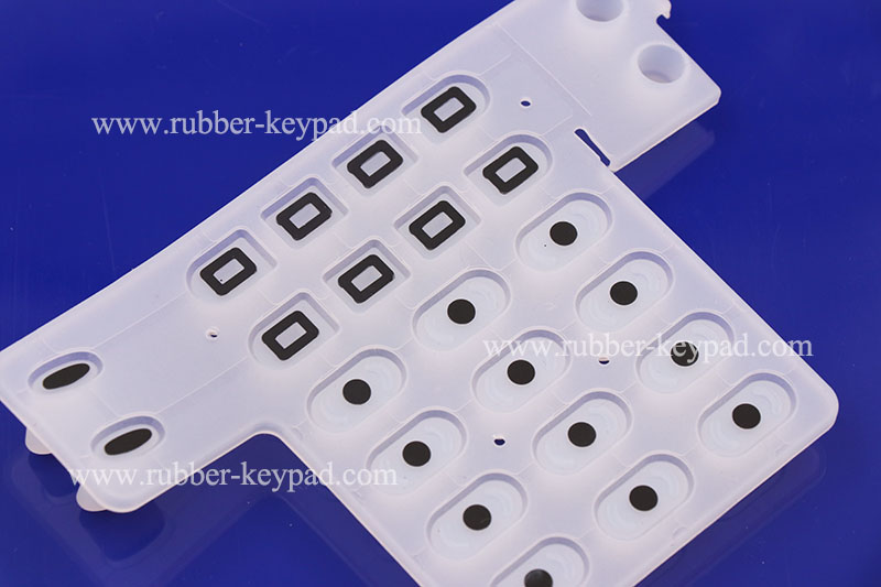 teclado de goma conductora