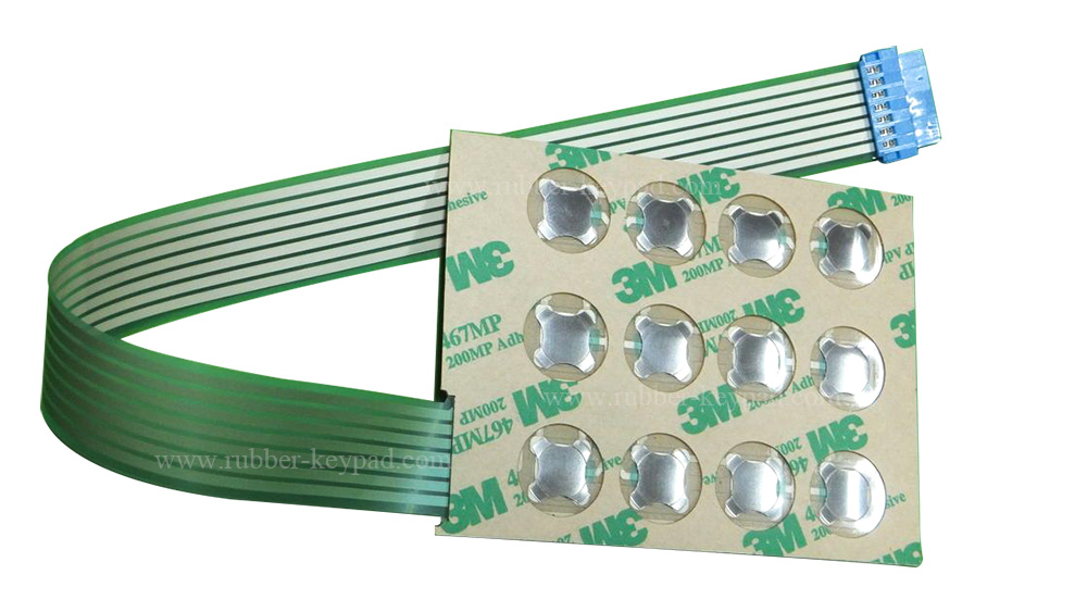 interruptor de membrana de domo de metal