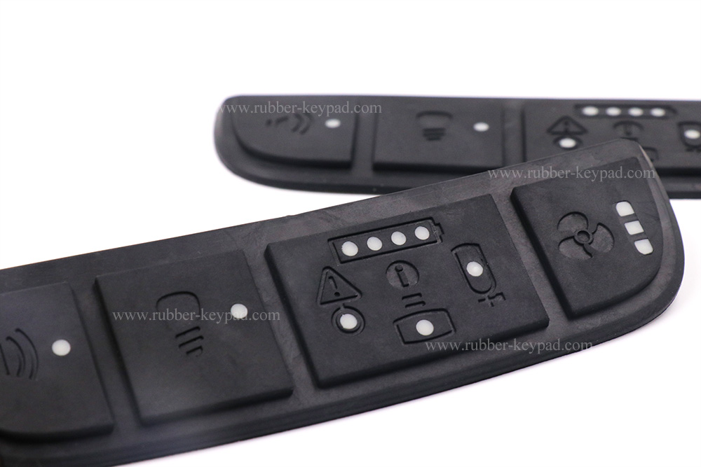 teclado de caucho moldeado doble