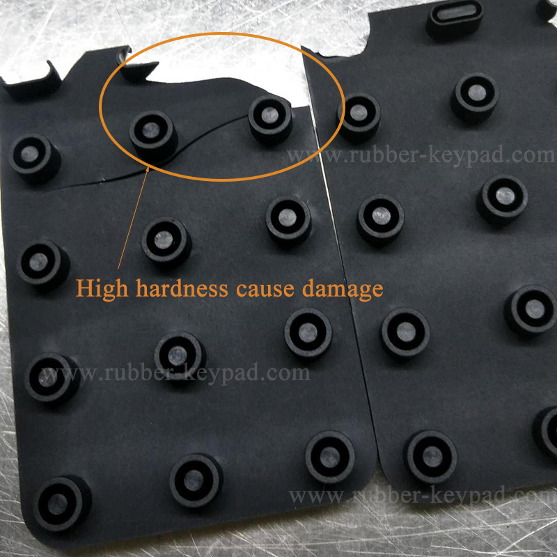 teclado de goma fluorosilicona