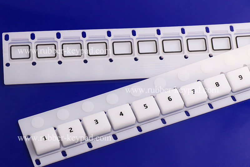 teclado de goma de serigraf&iacute;a