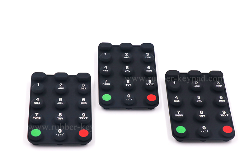 teclado de goma fluorosilicona