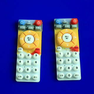 Teclado de silicona de goma de serigrafía