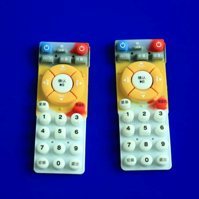 Teclado de silicona de goma de serigrafía