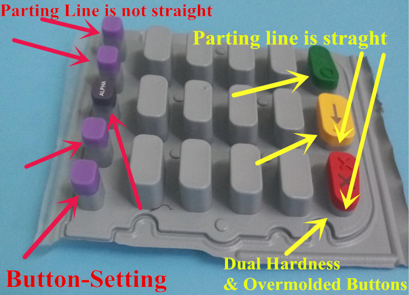 Teclado de goma de doble dur&oacute;metro