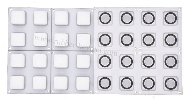 teclado 4x4 silicona transparente buttton