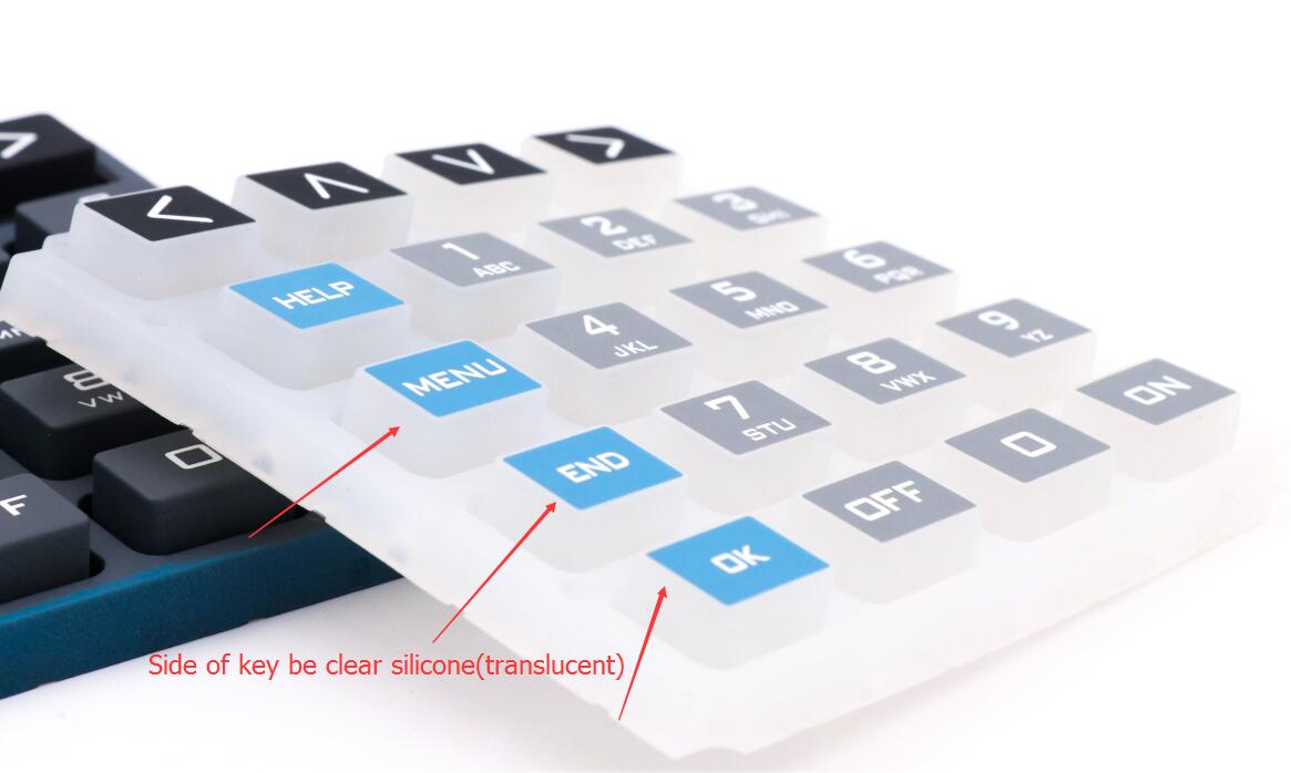 teclado de goma personalizado