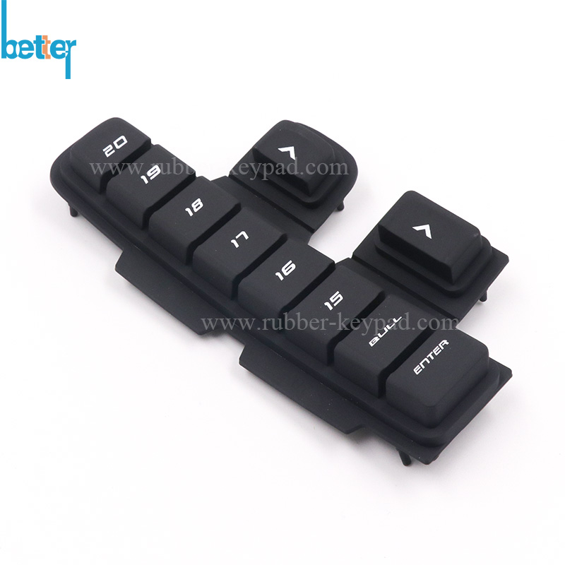 botones de goma de silicona