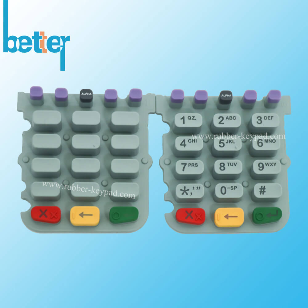Teclado de silicona recubierto de PU
