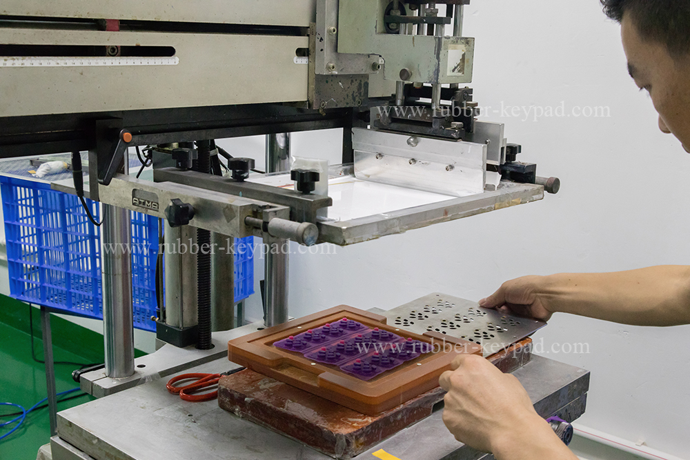 impresi&oacute;n de teclado de silicona