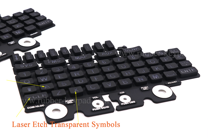 Teclado de grabado l&aacute;ser