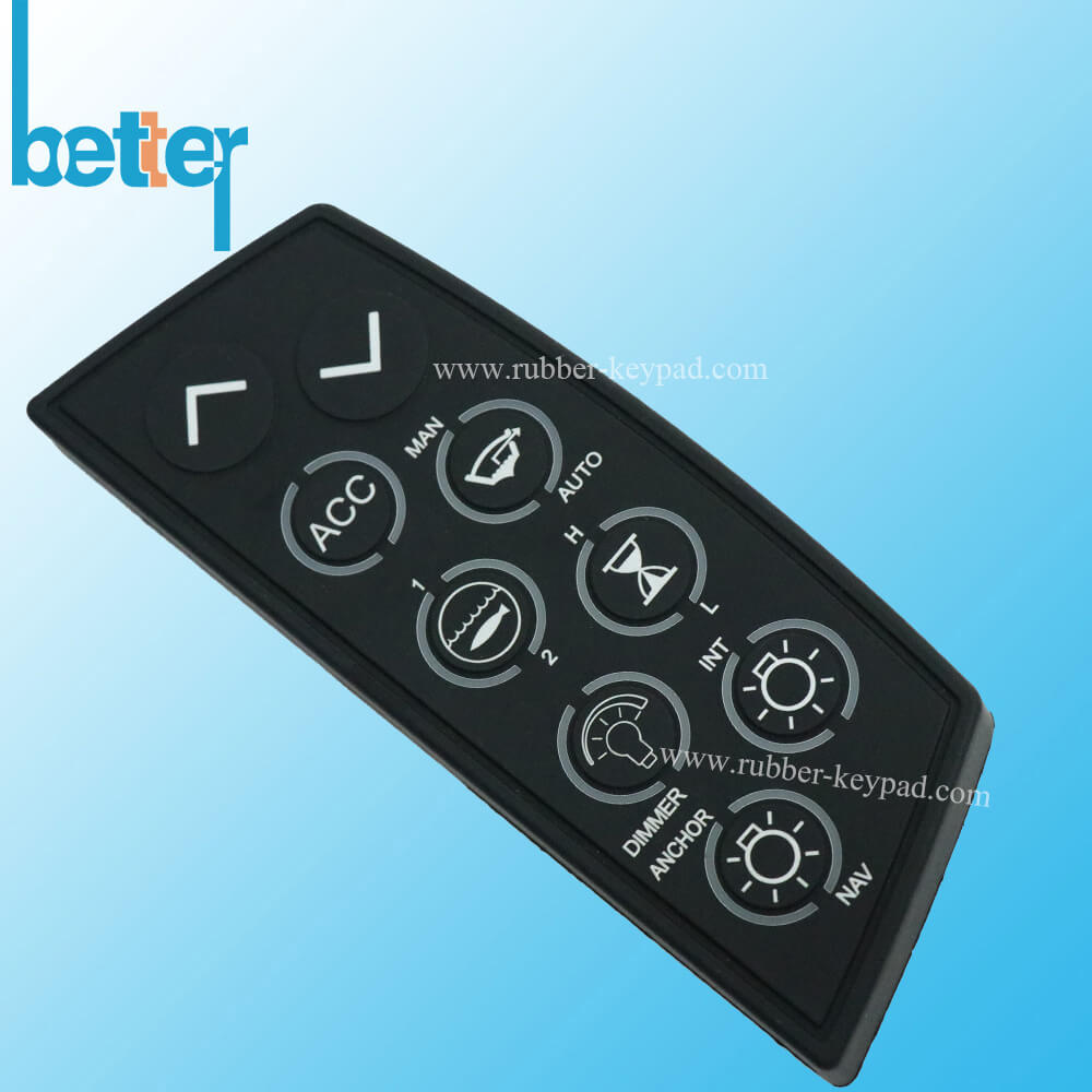 Teclado de silicona recubierto de PU