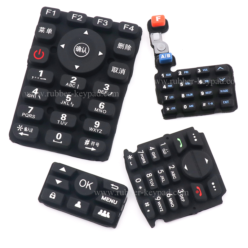 teclado de silicona con recubrimiento de aceite