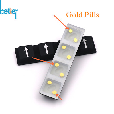 Teclado de silicona conductivo