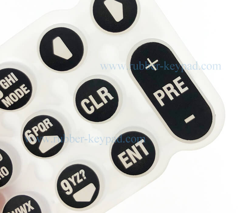 teclado de goma con grabado l&aacute;ser