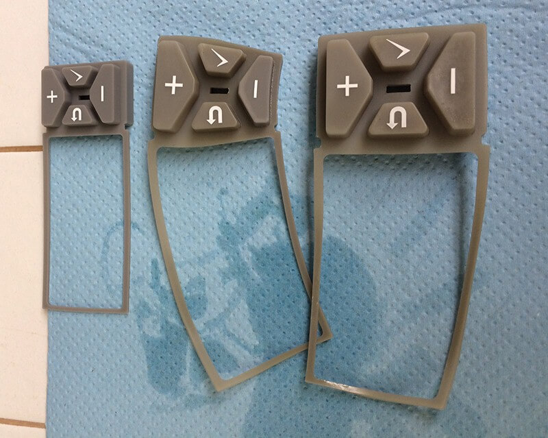 Botones de goma de silicona fluorosilicona