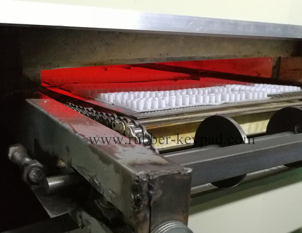 Secado de impresi&oacute;n con teclado de silicona