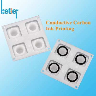 Botones electr&oacute;nicos de caucho de silicona