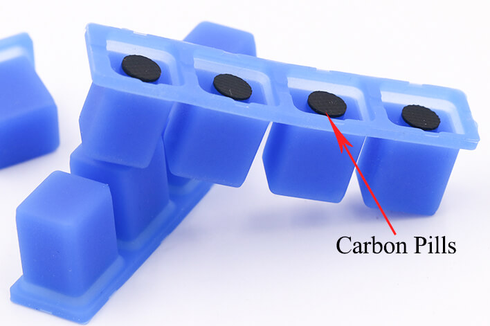 teclado de pintura conductora de carbono
