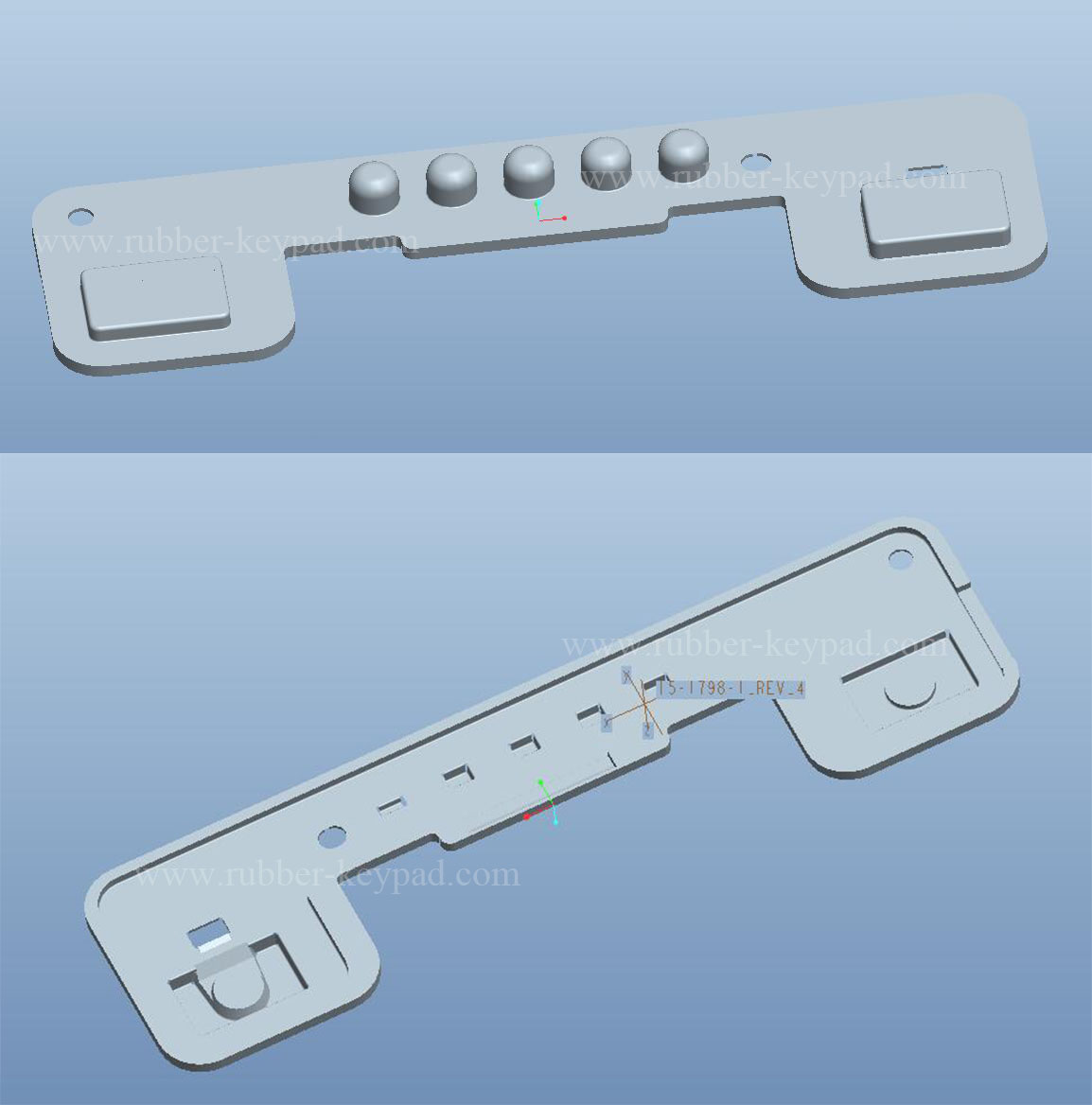 dise&ntilde;o de almohadilla de bot&oacute;n de silicona