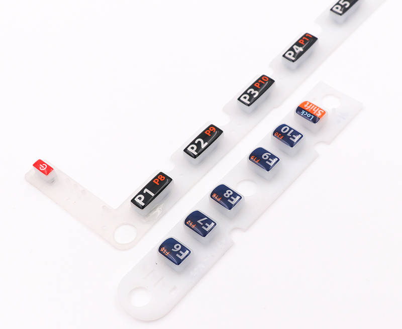 Teclado de goma con revestimiento ep&oacute;xico