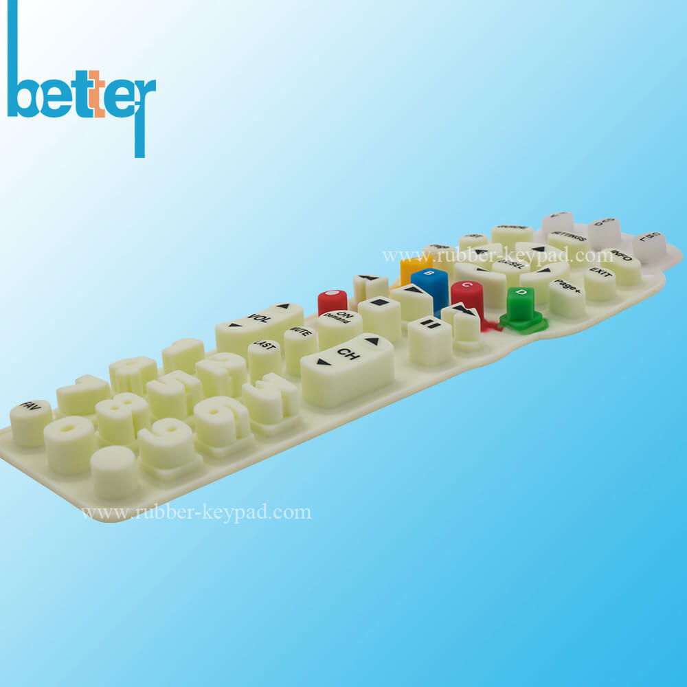 Resplandor en el teclado oscuro