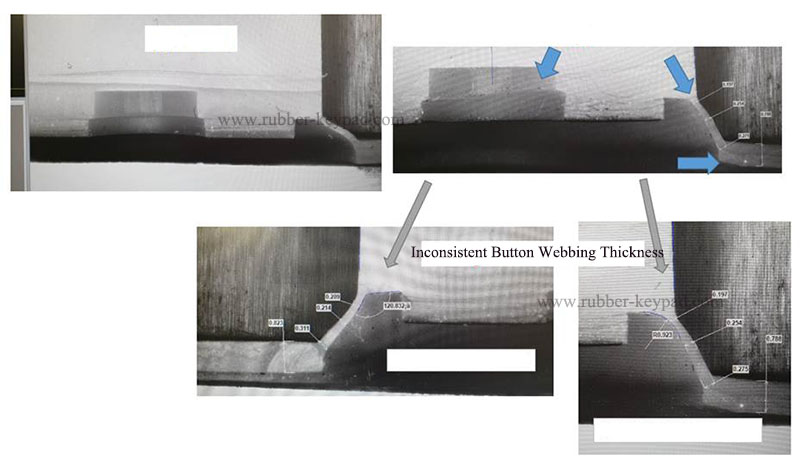 Teclado de goma conductora