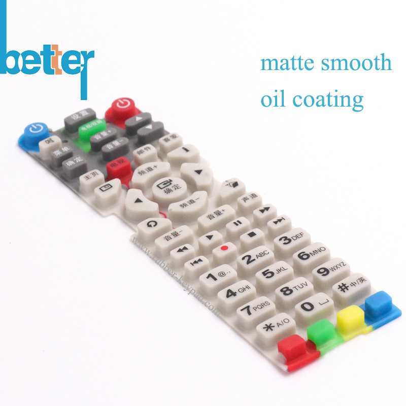 teclado de goma liso mate