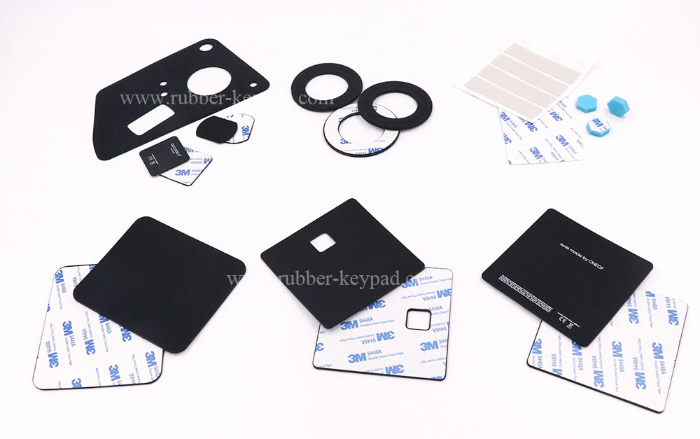 Pies de goma autoadhesivos