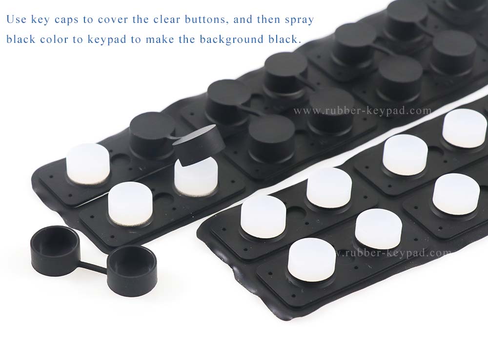 Teclado pintado a color