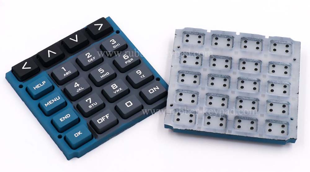 Teclado de membrana de goma